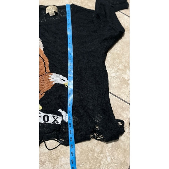 Wildfox Couture White Label Eagle Lennon Sweater Black - Picture 5 of 7